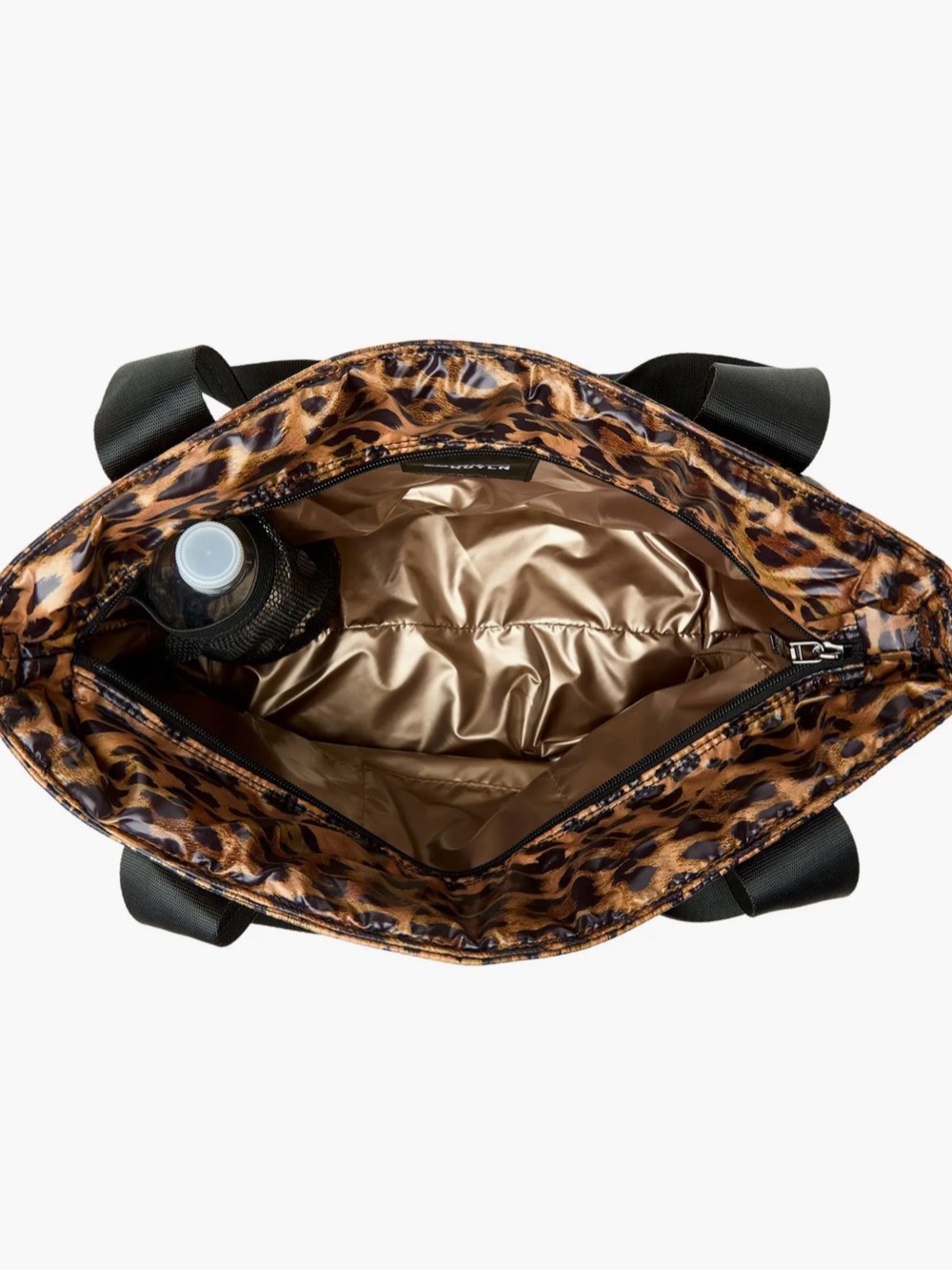 NWOT THINK ROYLN Jr. Jetset Wingman Tote Bag Leopard back luggage sleeve - Picture 6 of 12
